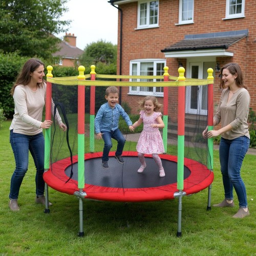 New 5ft kids trampoline with - 5ft,