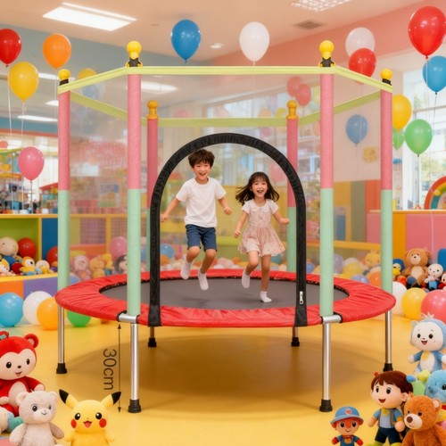5ft kid trampoline with safety - kid,