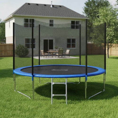 10ft blue round - 10ft, trampoline